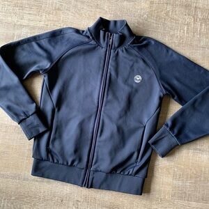 Wimbledon Performance Men’s Track Jacket XS Navy Blue Full Zip Active Running